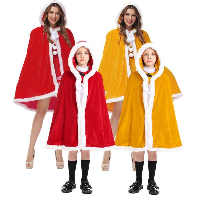 サンタ コスプレ マント キッズ ポンチョ ケープ クリスマス サンタ コスプレ マント キッズ ポンチョ ケープ クリスマス