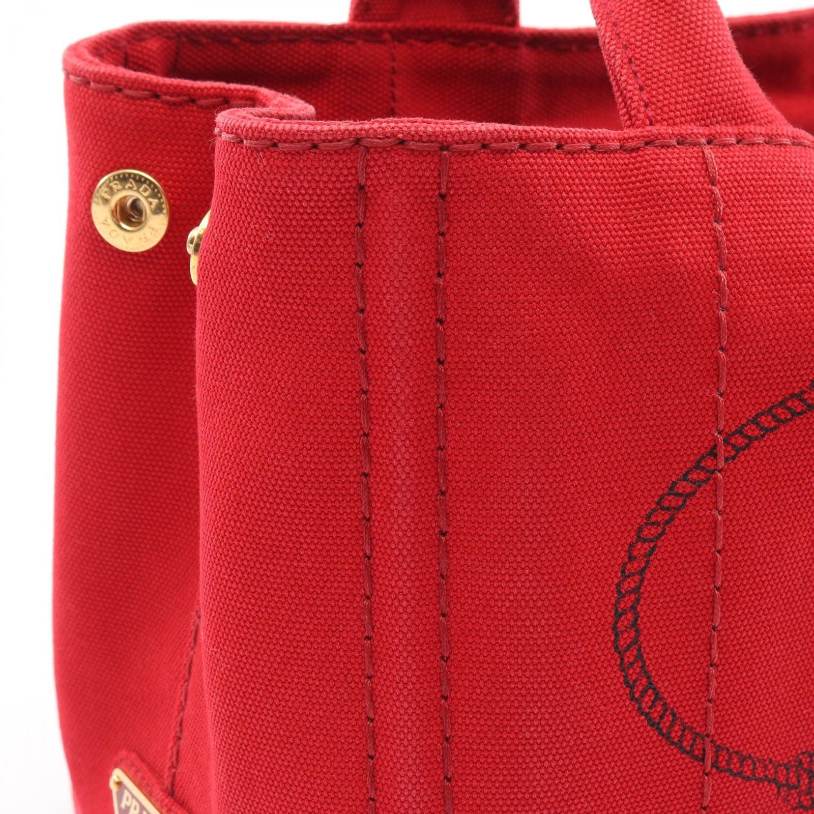 プラダ PRADA トートバッグ CANAPA カナパ 1BG439 レッド キャンバス 