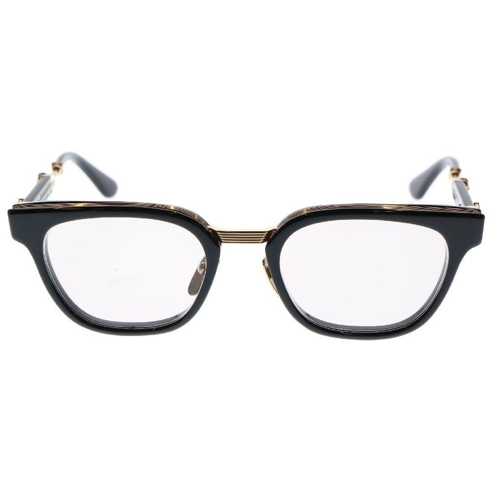 CHROME HEARTS クロムハーツ DUCK BUTTER ダガーテンプルウェリントンサングラス 眼鏡 ブラック|ゴールド