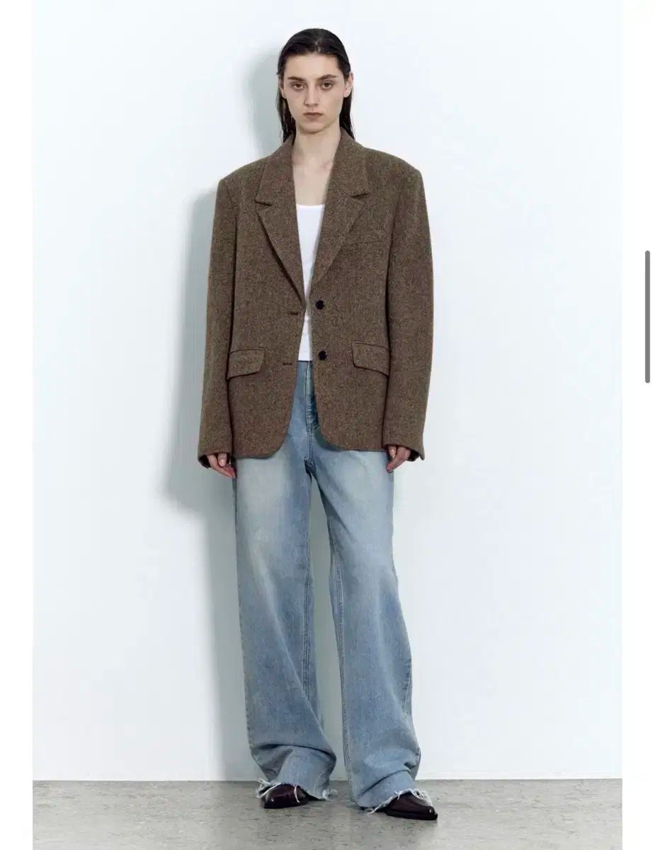 INSILENCE ウィメンズ ナチュラル ウォッシュド デニム BLUE S