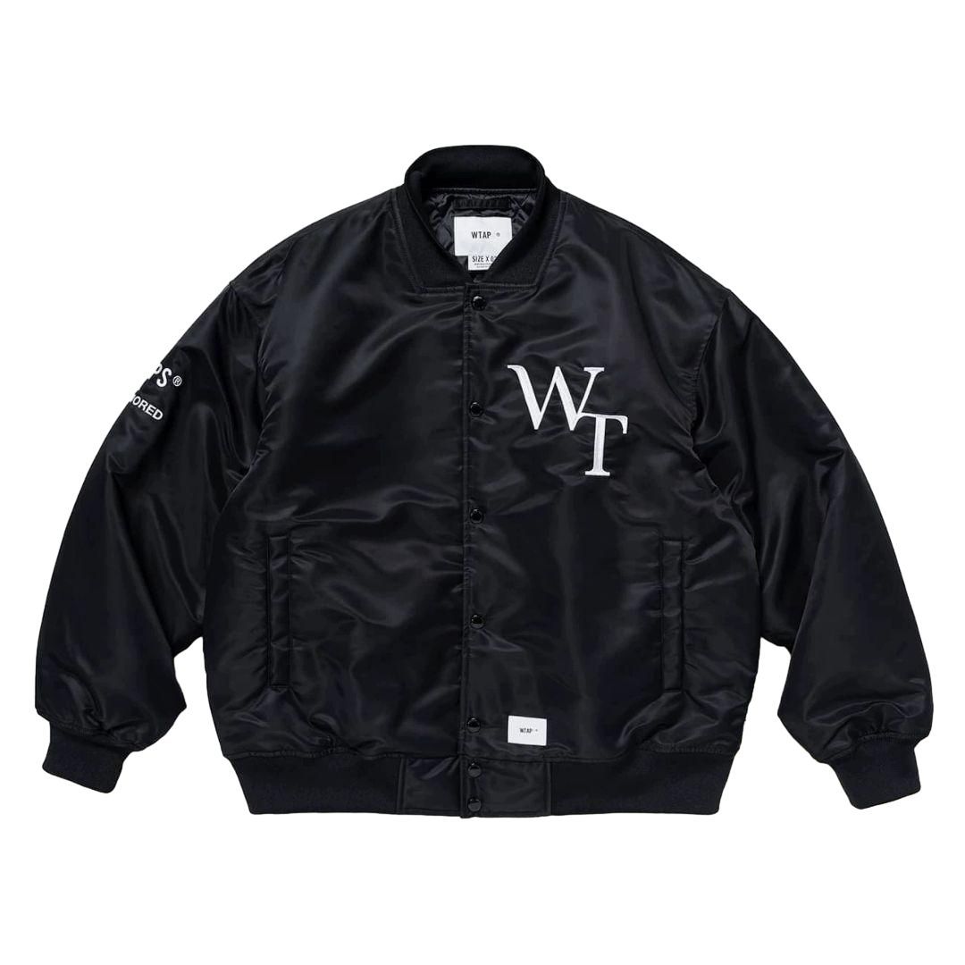 WTAPS TEAM JACKET NYLON TWILL LEAGUE 黒 BLACK 03