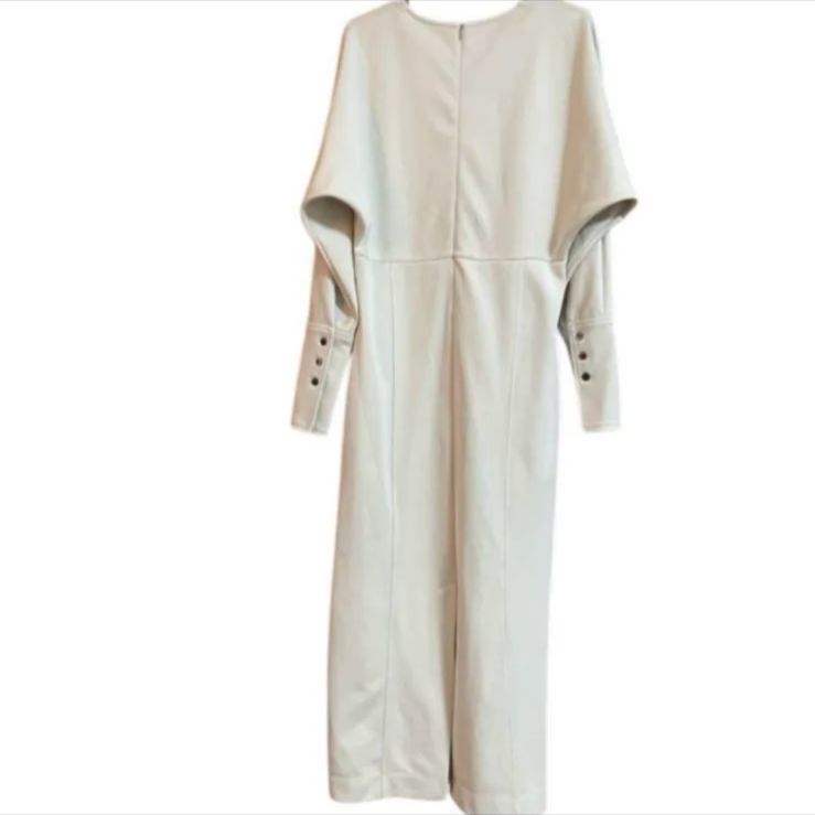 アダムエロペ グロスジャージワンピース キナリ 長袖 ロングワンピース