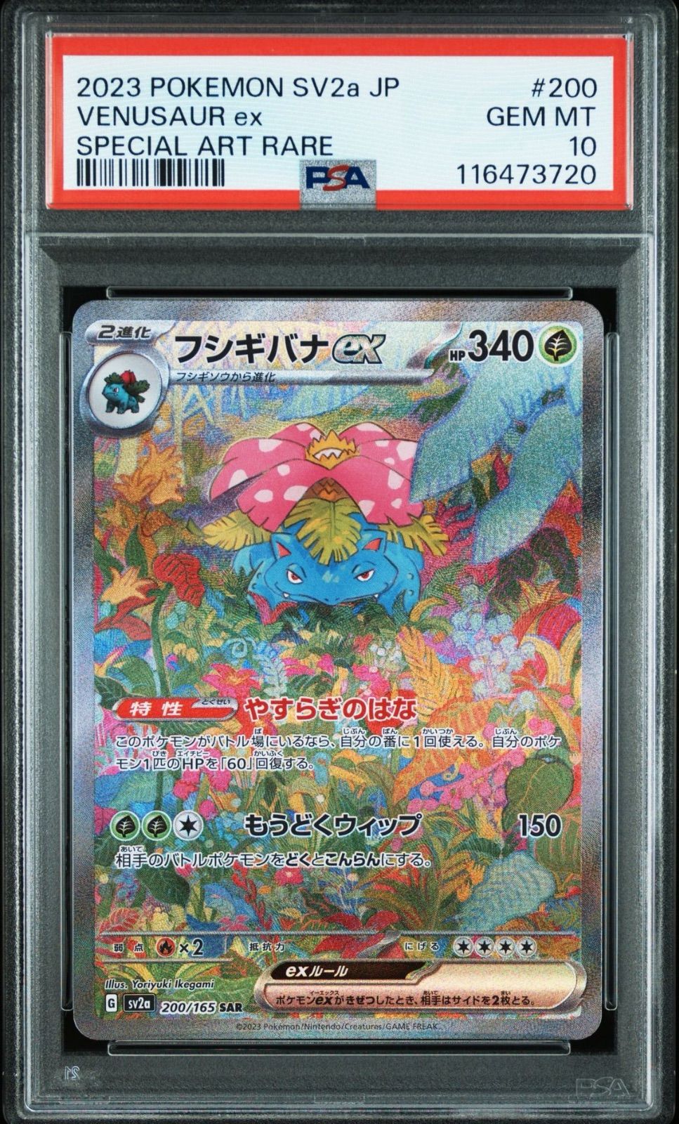 PSA10】 フシギバナex SAR ポケモンカード151 - メルカリ