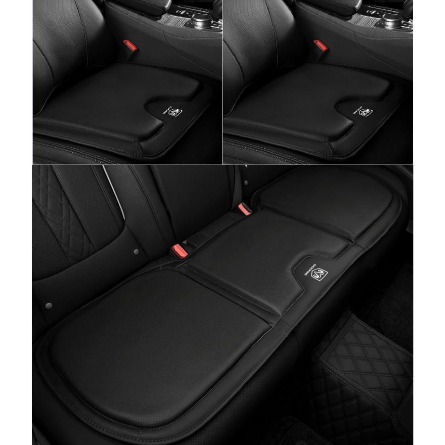 ◆ダッジ DODGE◆ブラック◆シートクッション カーシートカバー 座布団2点 車の後席1点 座席クッション 車用シート保護 滑り止め ナッパレ