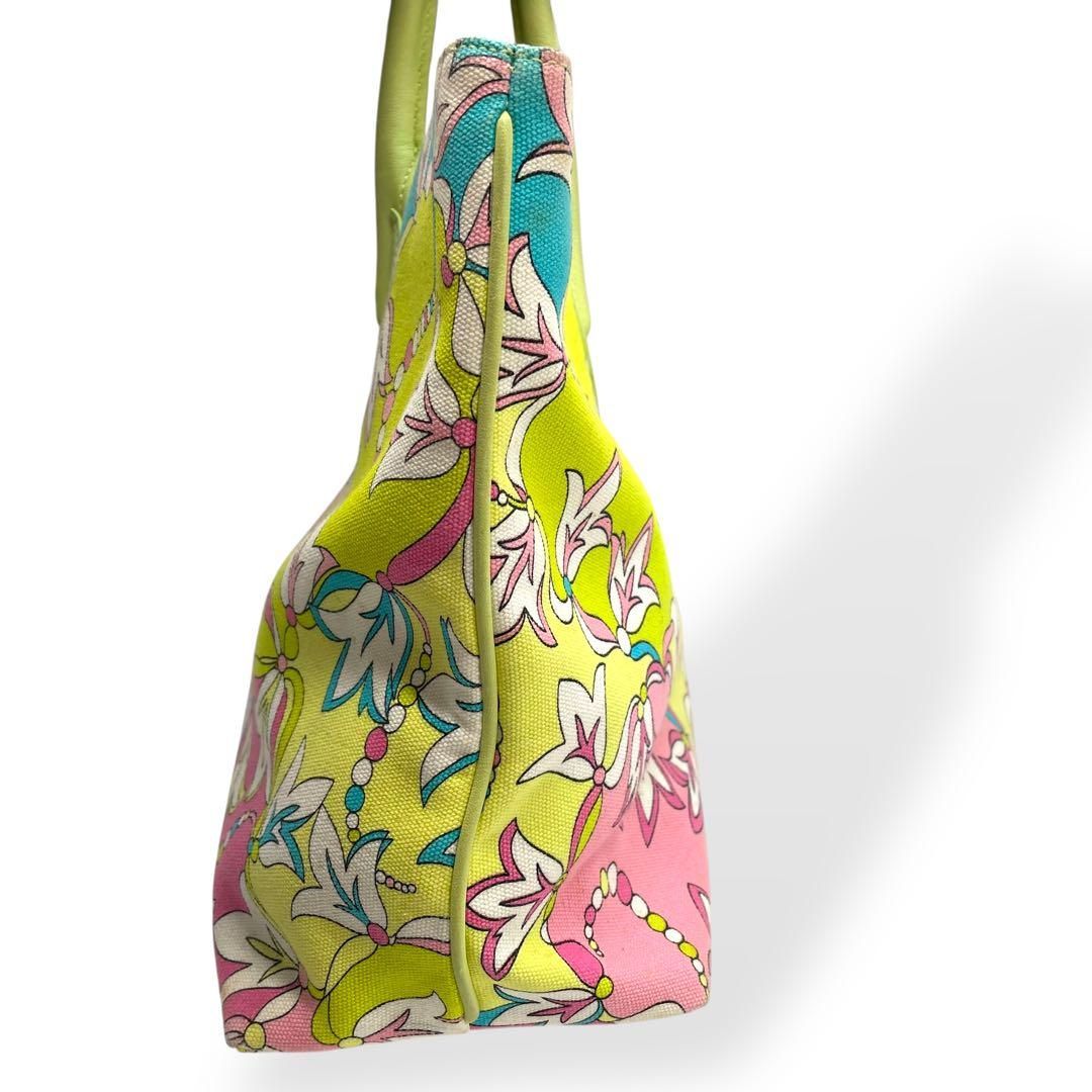 良品 EMILIO PUCCI エミリオプッチ トートバッグ キャンバス