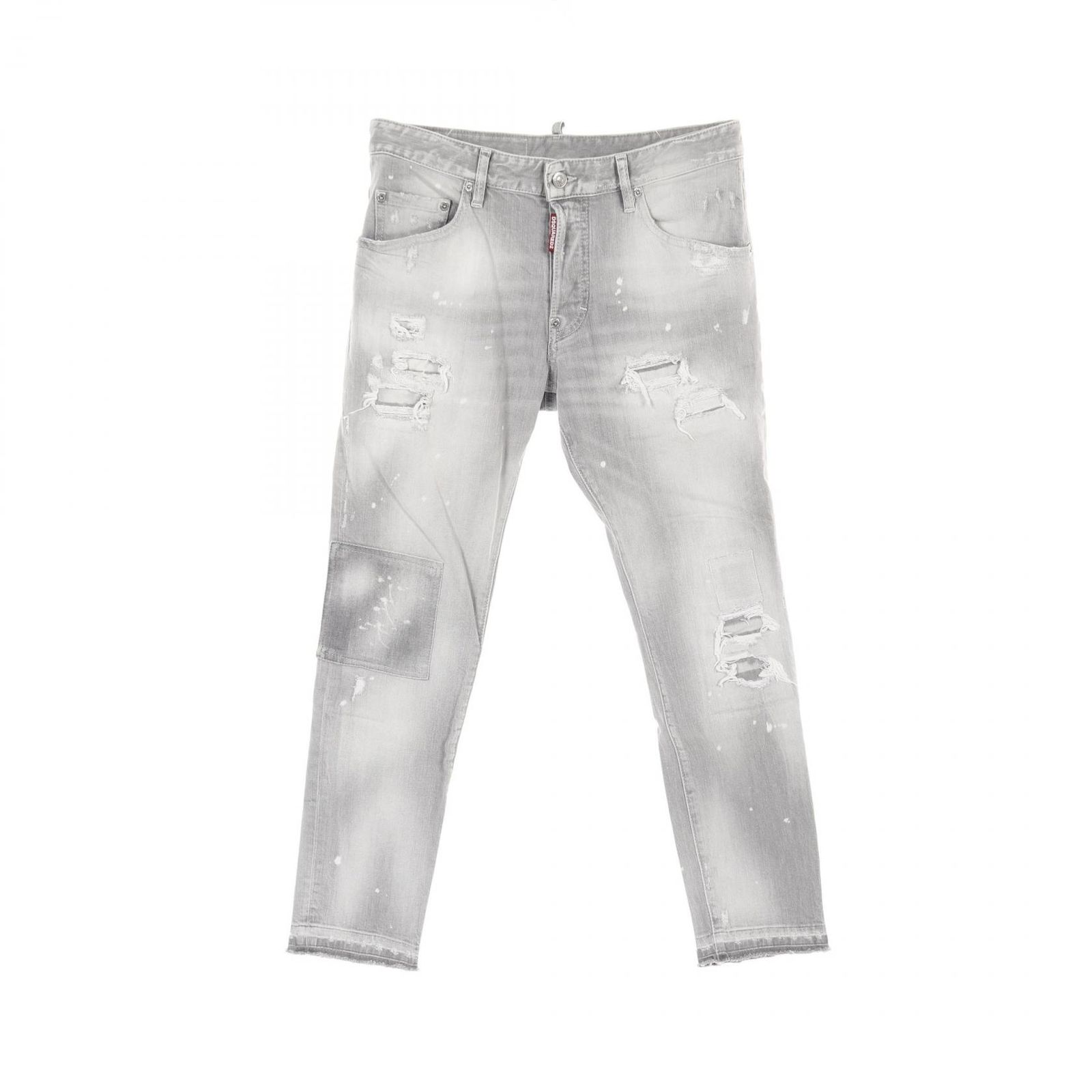 ディースクエアード DSQUARED2 デニムパンツ SKATER JEAN S74LB0987 ライトグレー コットン デニムパンツ メンズ Used A