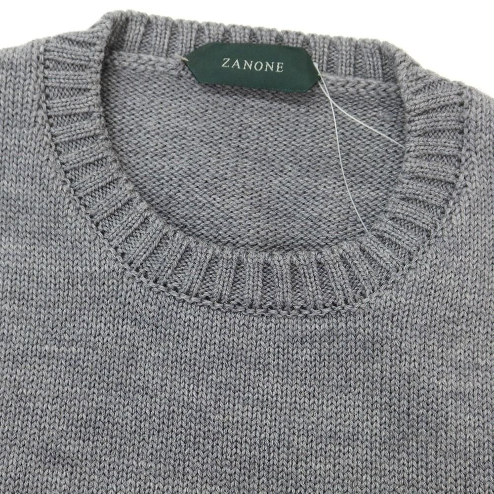 中古】ザノーネ ZANONE ミドルゲージ ウール クルーネック プル  