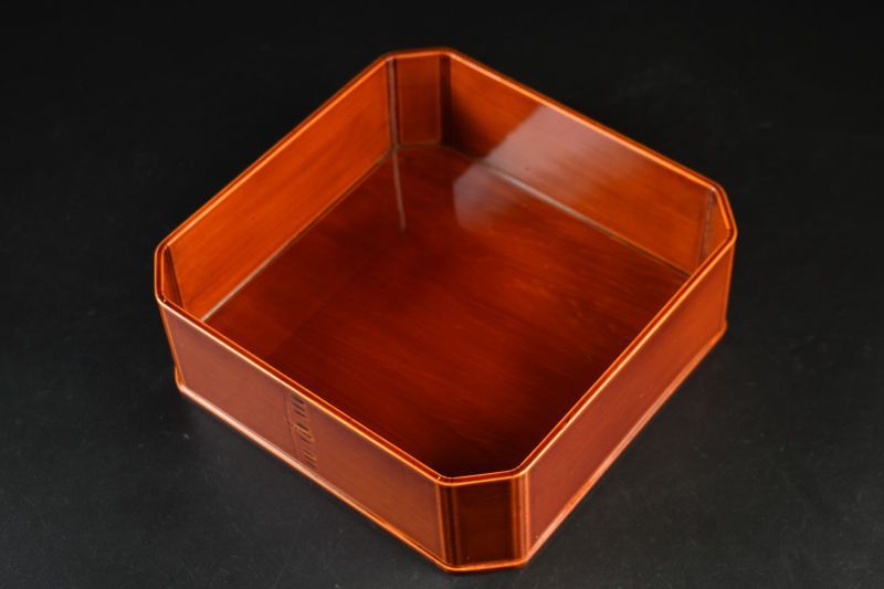 絶対にお買得! 蔵A5500 春慶塗 大徳寺 弁当箱 十客 菓子器