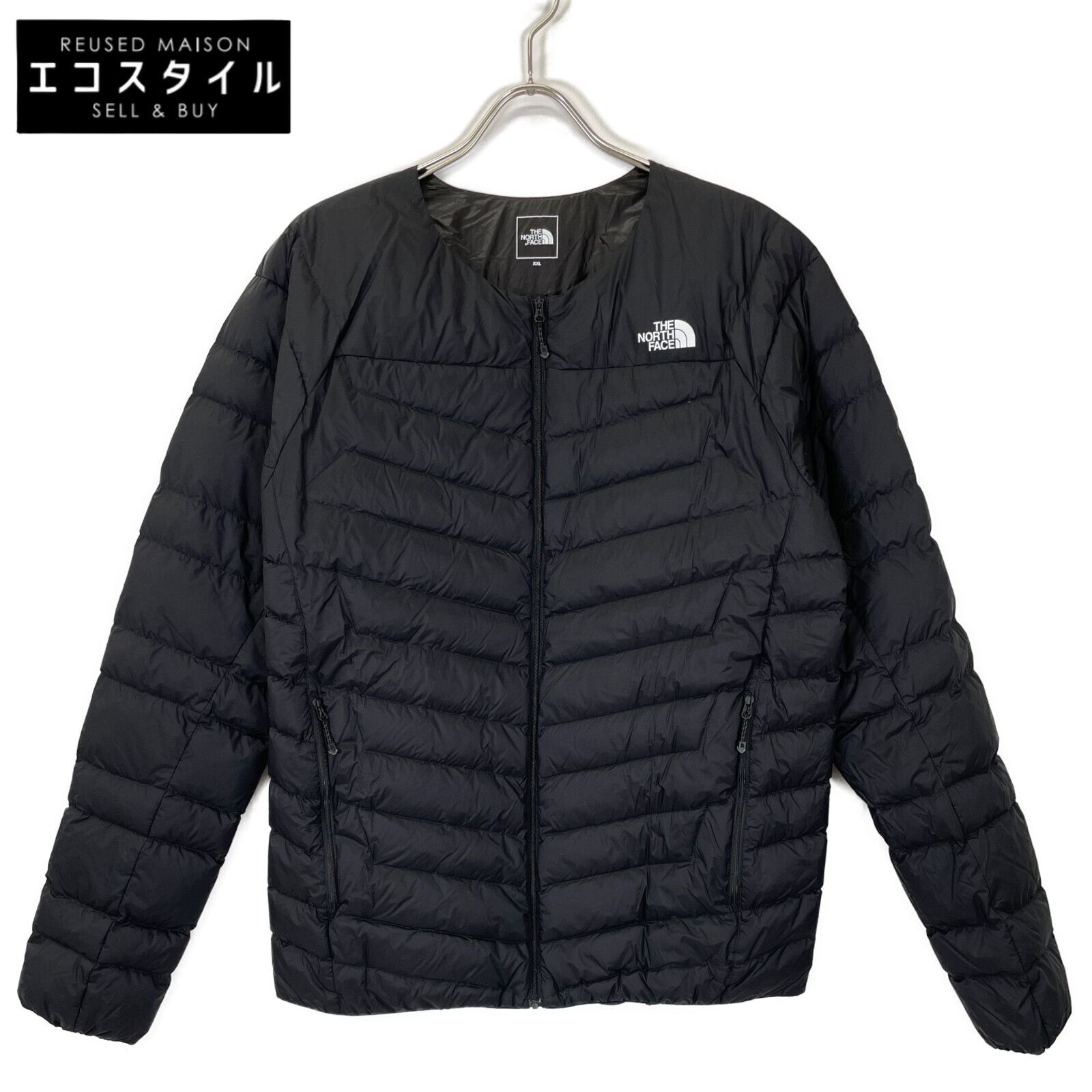 THE NORTH FACE ノースフェイス NY82313 ﾌﾞﾗｯｸ ｻﾝﾀﾞｰﾗｳﾝﾄﾞﾈｯｸｼﾞｬｹｯﾄ XXL