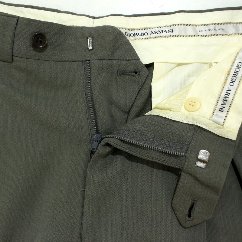 90s vintage GIORGIO ARMANI 2タック ウール スラックスパンツ