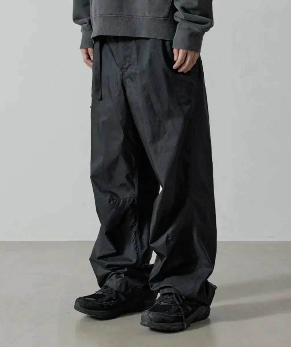 アグレッシブ 170g Tech pants Black ナイロン パンツ