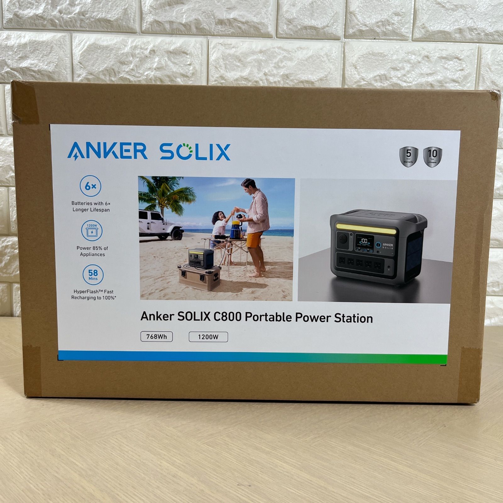 メルカリ最安値！Anker Solix C800 768Wh ポータブル電源 Anker Solix C800 Portable Power Station 768Wh ポータブル電源