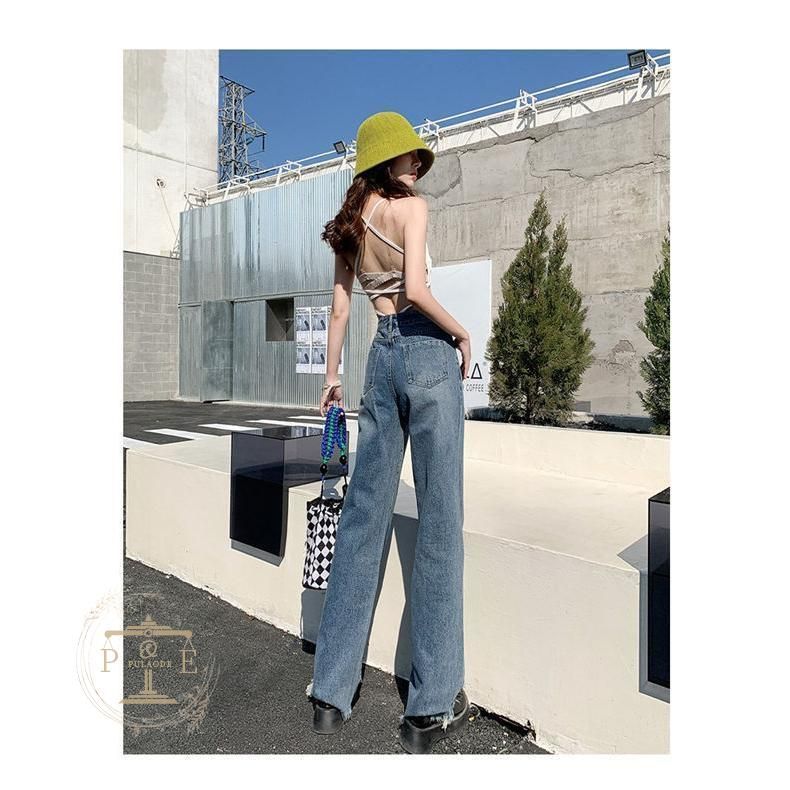 デニムブーツカットパンツ レディース ジーンズ デニムパンツ