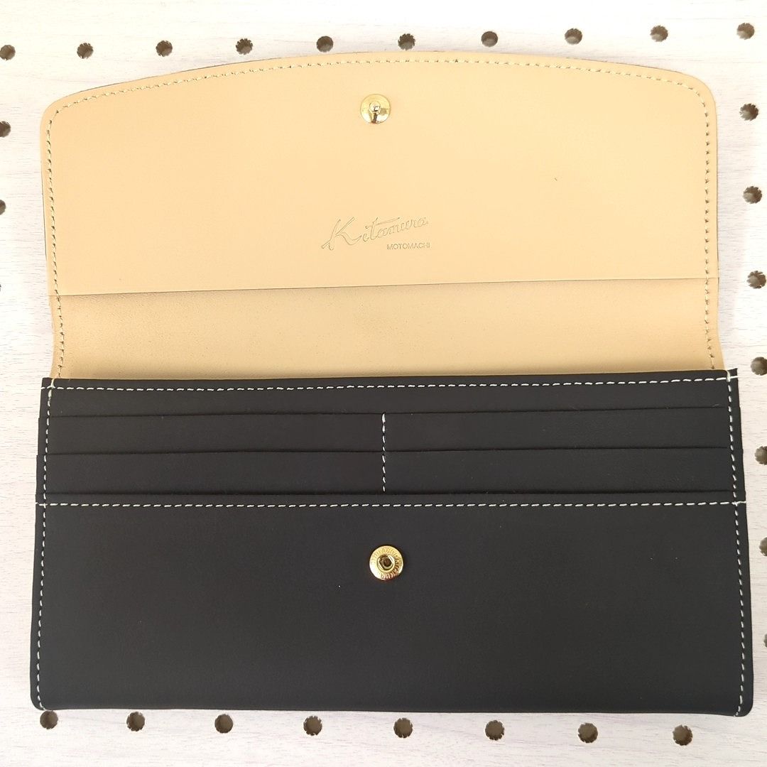 kitamura キタムラ 長財布 財布 がま口 レザー ブラック - メルカリ