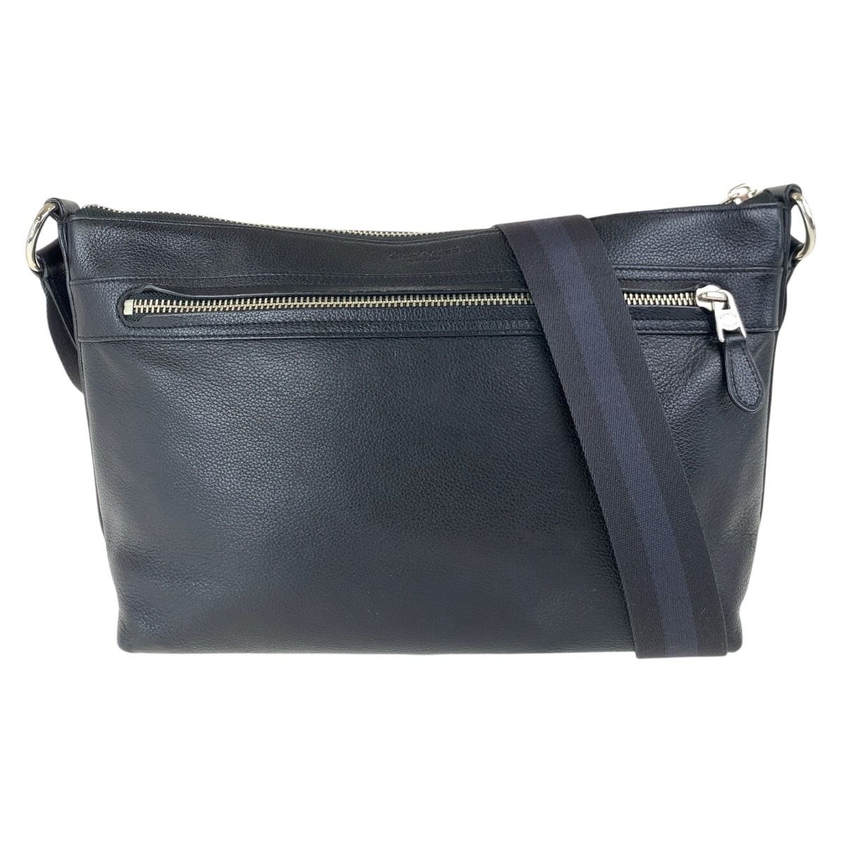 美品 COACH コーチ ブラック 黒 シルバー金具 レザー 54796