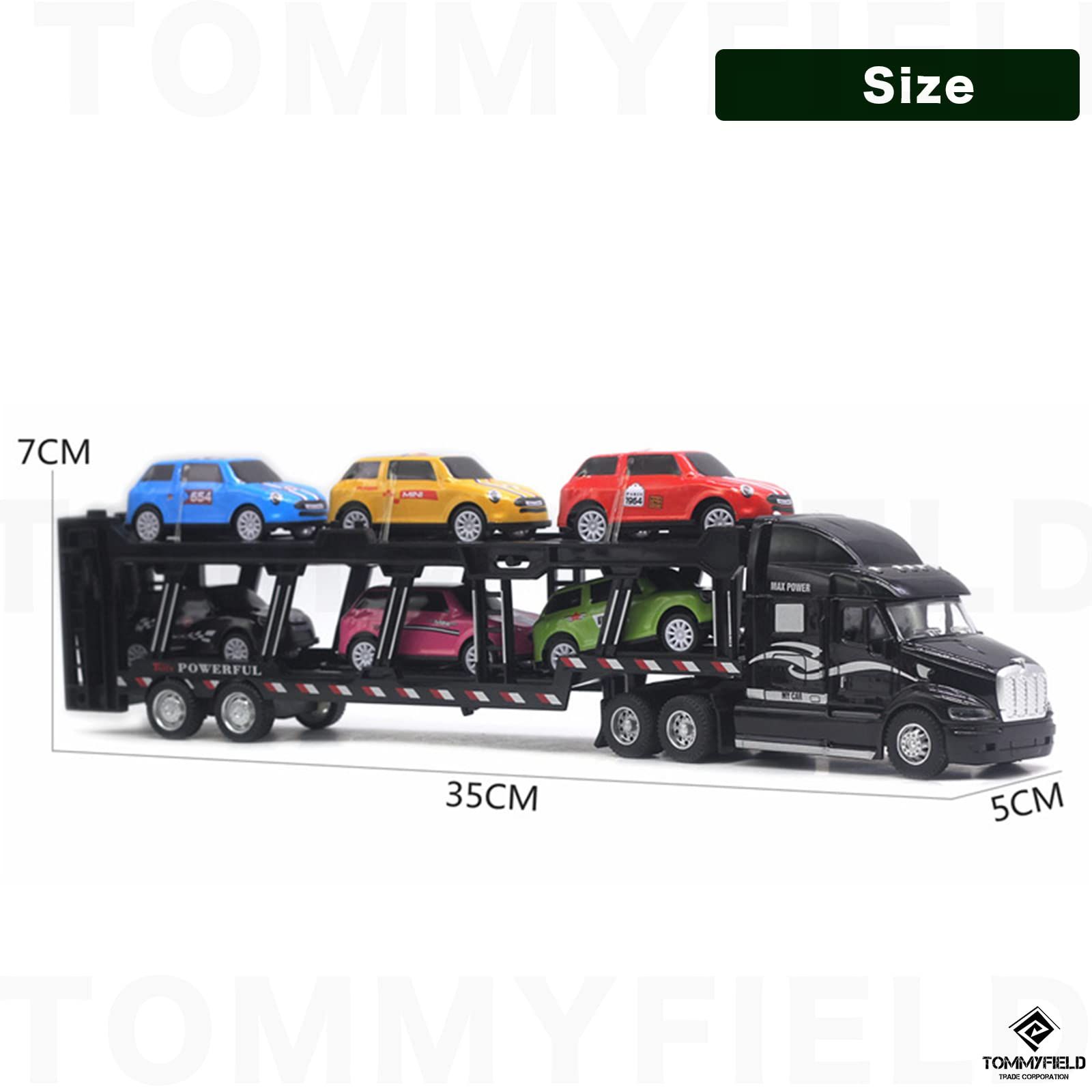 TOMMYFIELD トレーラー おもちゃ 玩具 大きい ミニカー 大型 大きめ 1
