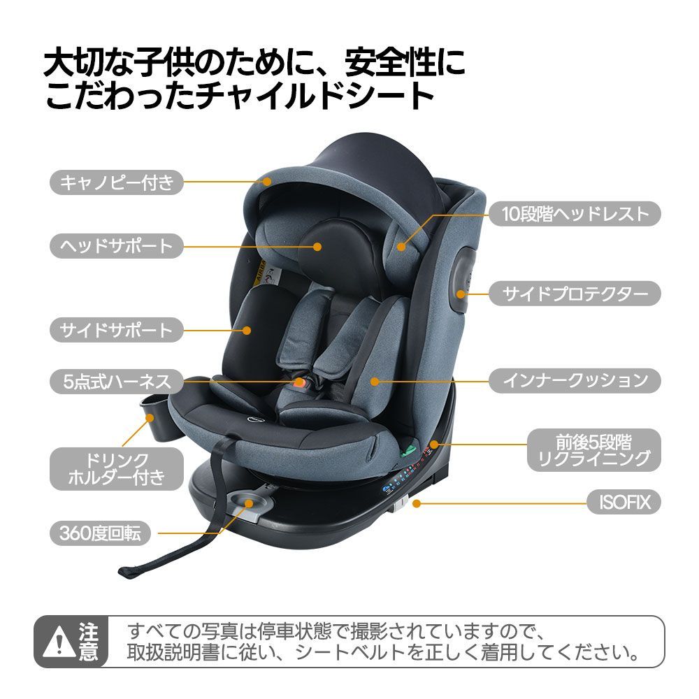 Amazon | チャイルドシート クッション インナークッション
