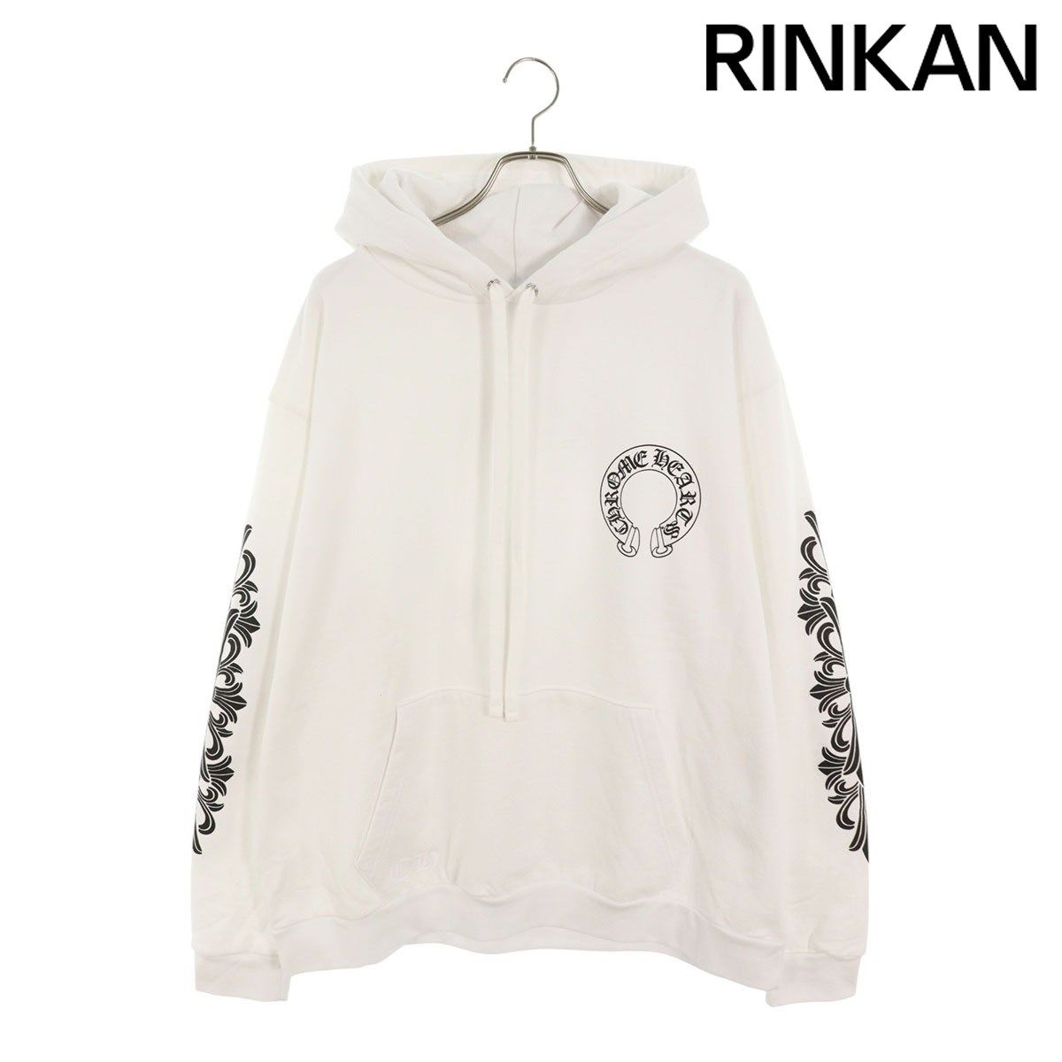 クロムハーツ SWTSHRT HD PLVR 袖フローラルバックホースシュー