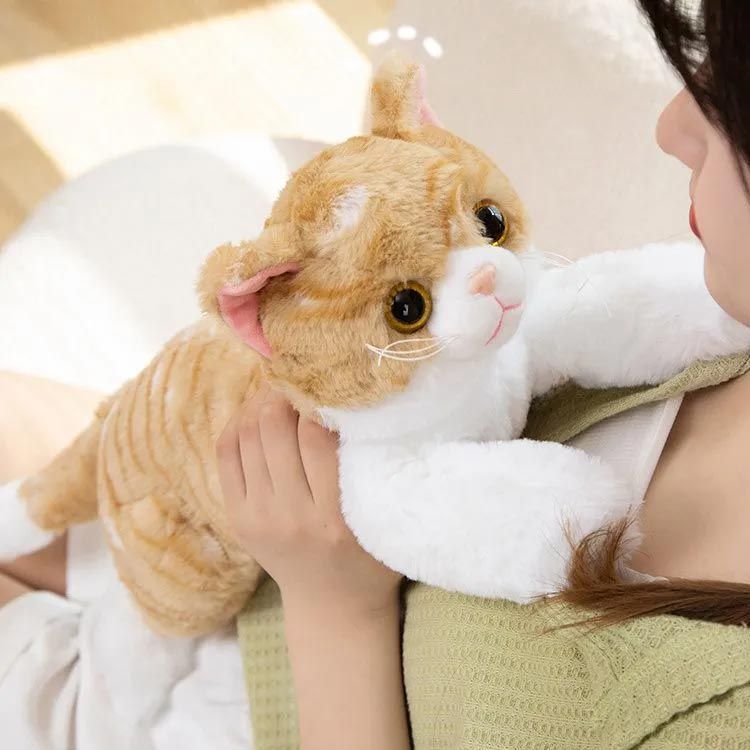 動く猫のぬいぐるみ　猫　ぬいぐるみ　動物　電子猫　本物そっくり dショッピング |【送料無料！】ピッコリーネ スコティシュ 電動