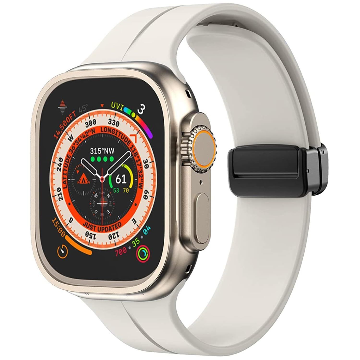 A10〇15 新品 Apple Watch 42 44 45 G-SHOCK風 - 時計