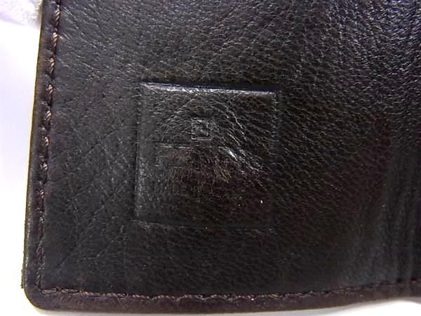 【極美品】フェンディペカン柄PVCxレザーキーケースブラック系xブラウン系120 美品 FENDI キーケース ペカン ストライプ ブラック ブラウン 箱
