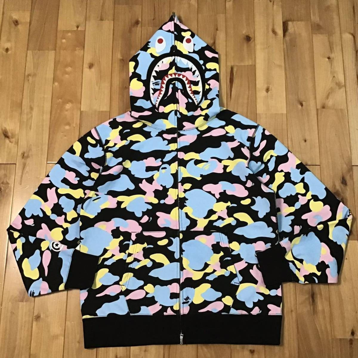 New multi camo シャーク パーカー Lサイズ cotton candy camo shark  