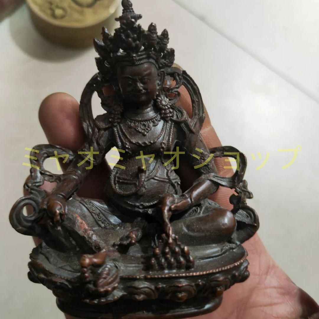 仏教美術 黄財神 仏堂奉納 招財 進宝を 銅製品 工芸品 置物