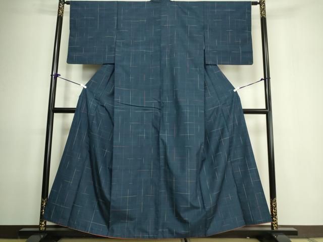 平和屋着物□男性 紬 格子 正絹 逸品 DAAM5643zy （平和屋着物□男性  