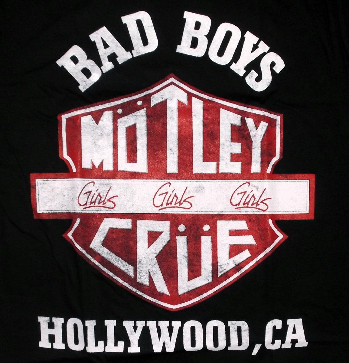 モトリー クルー Tシャツ Motley Crue Bad Boy Shield 正規品 ロックT