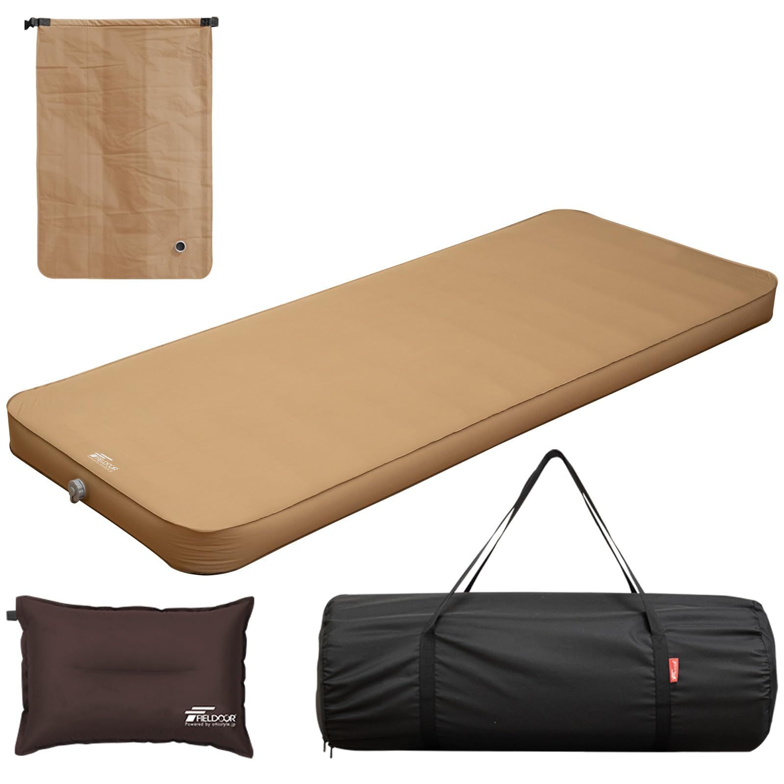 QUICKCAMP極上インフレーダブルベッド エアーベッド キャンプ 寝床