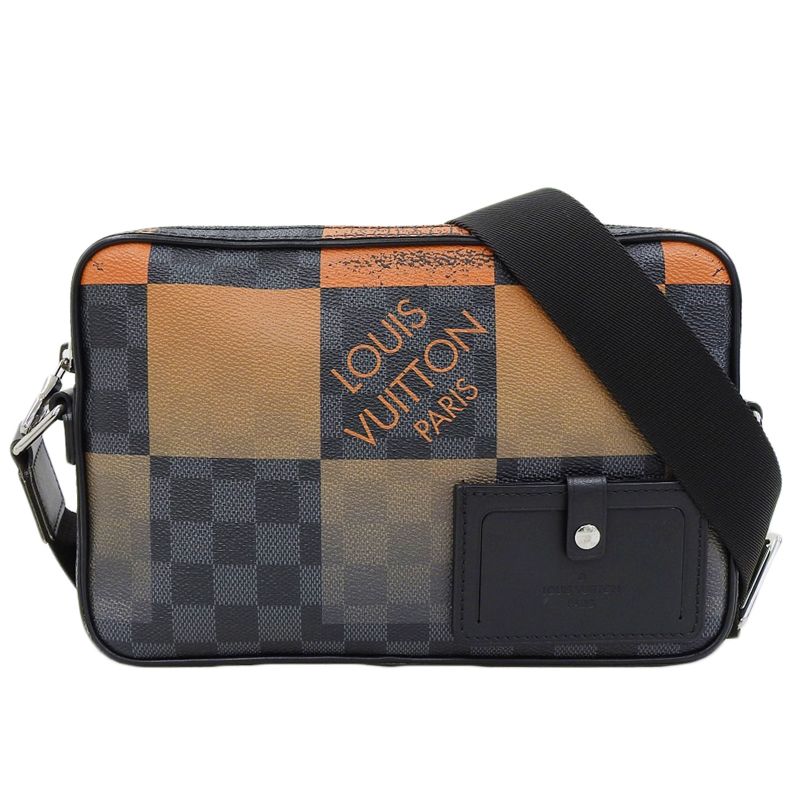 ルイヴィトン LOUIS VUITTON ダミエグラフィット アルファメッセンジャー ショルダーバッグ ボルケーノオレンジ N40421 新入荷 LV1866