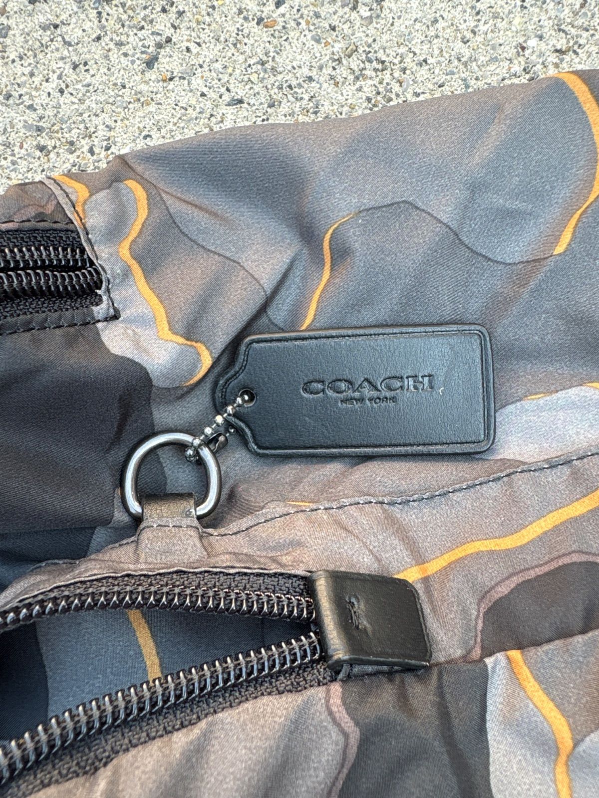 新品 COACH コーチ メンズ ナイロン キャンバス スムース レザー メッセンジャー ショルダー ブラック F38741 COACH コーチ メンズ トートバッグ ハンド ビジネス 肩掛け キャンバス