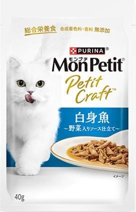 同梱不可 96個セット モンプチプチクラフト白身魚野菜入りソース仕立て40g