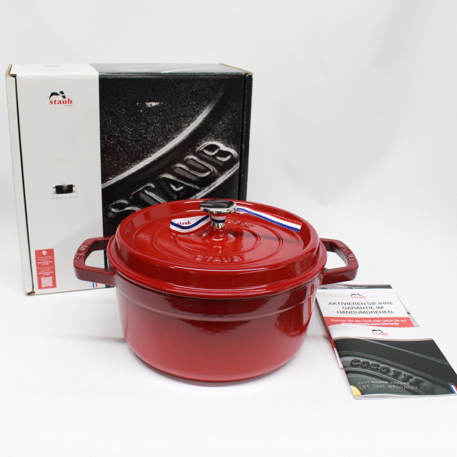 1082 STAUB ストウブ ピコ ココット ラウンド チェリー 22㎝ 4000509-825