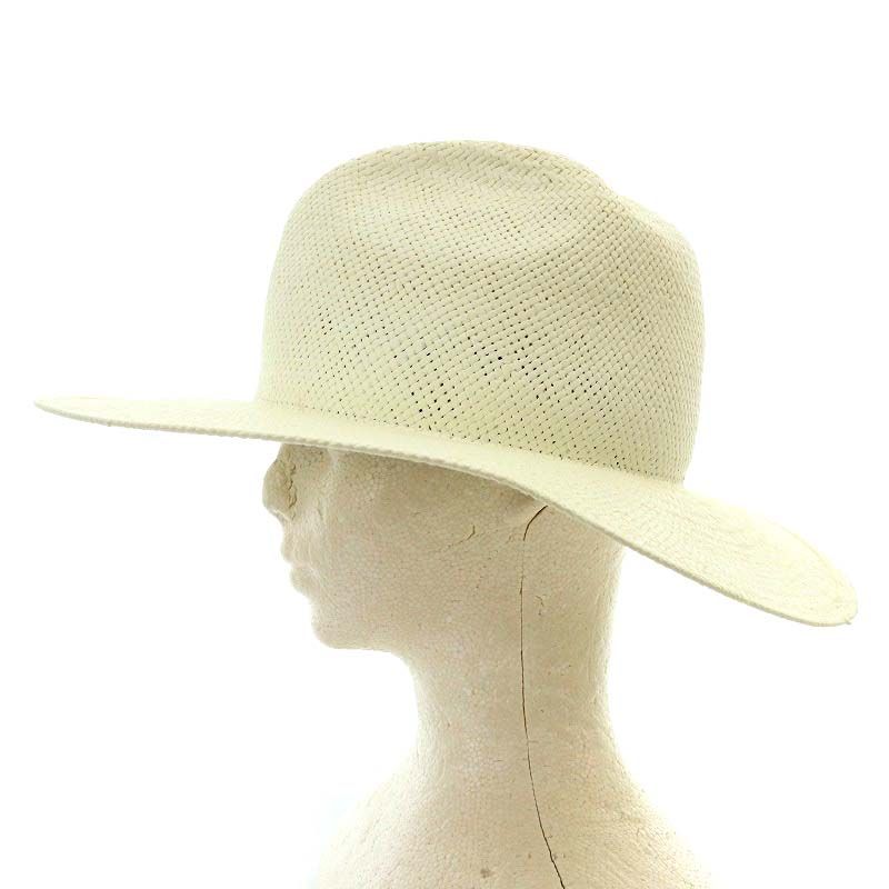 【美品】JANESSA LEONE ジャネッサレオン 麦わら帽子 ストローハット ジャネッサレオン JANESSA LEONE 麦わら帽子 ストローハット S
