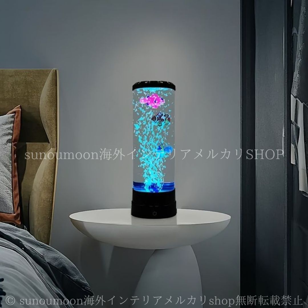 ナイトライト 海洋生物 USB 給電 コンパクト 間接照明 寝室 卓上ライト Amazon.co.jp : 【Russel】ナイトライト 海 レジンアート USB