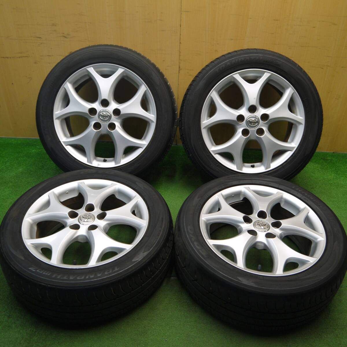 バリ溝 8.5分 トヨタ 50系 エスティマ 純正 215|55R17 トーヨー トランパス MPZ 17インチ PCD114.3|5H 5040402Hノ