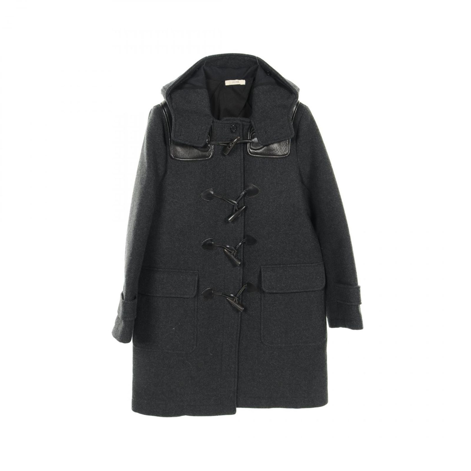 バーバリー・ブルーレーベル ショートコート Aライン バイカラー ノバ