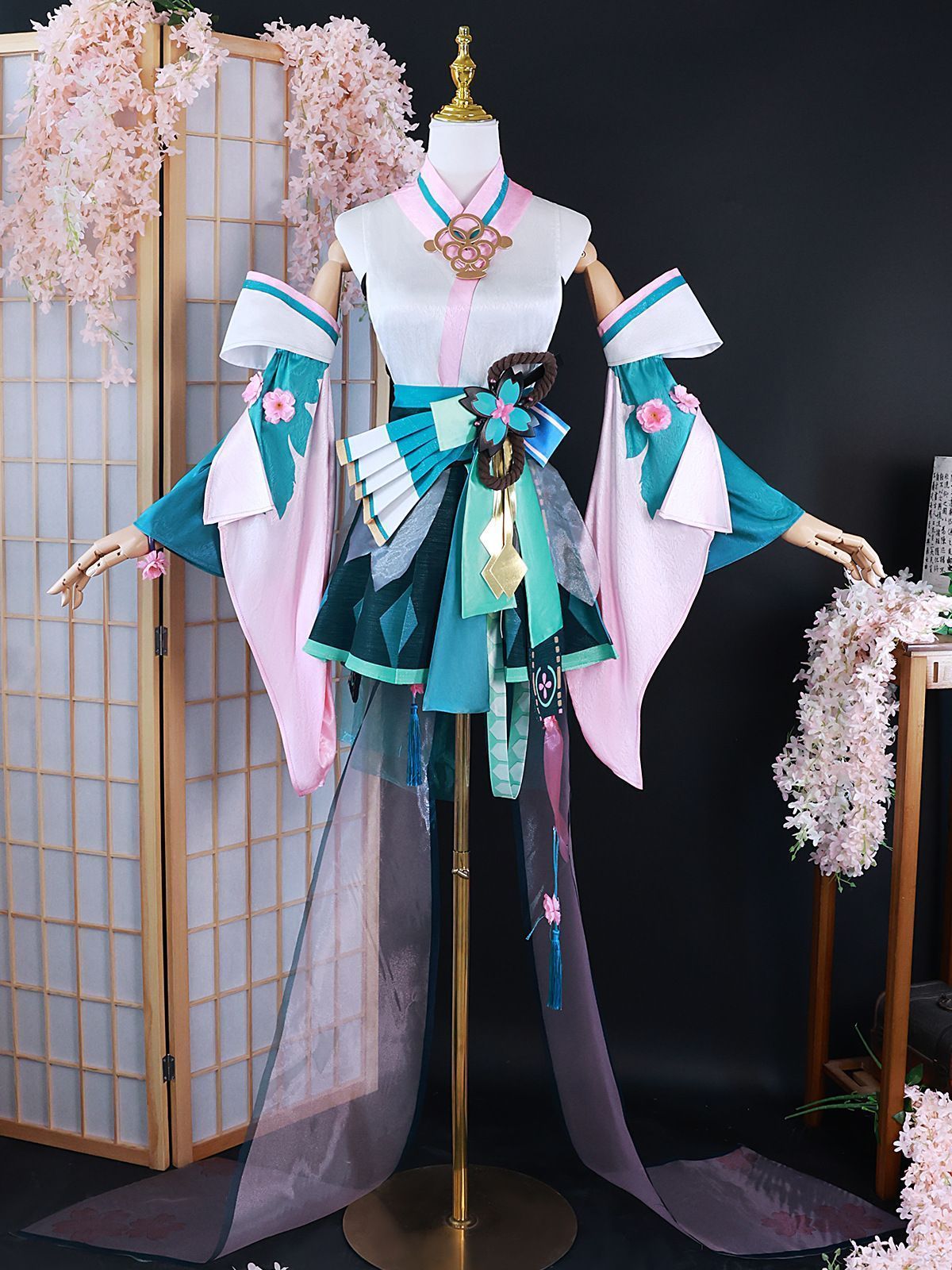 高品質コスチューム キャラクター衣装 ハロウィン衣装 コスプレイベント 撮影会用 推し活 コスプレ大会 キャラクター再現 プレゼントに最適 ハロウィン イベント用 舞台撮影用 高品質素材 フルセット 二次元アニメゲーム衣装 コスプレ衣装 初音ミク コラボ
