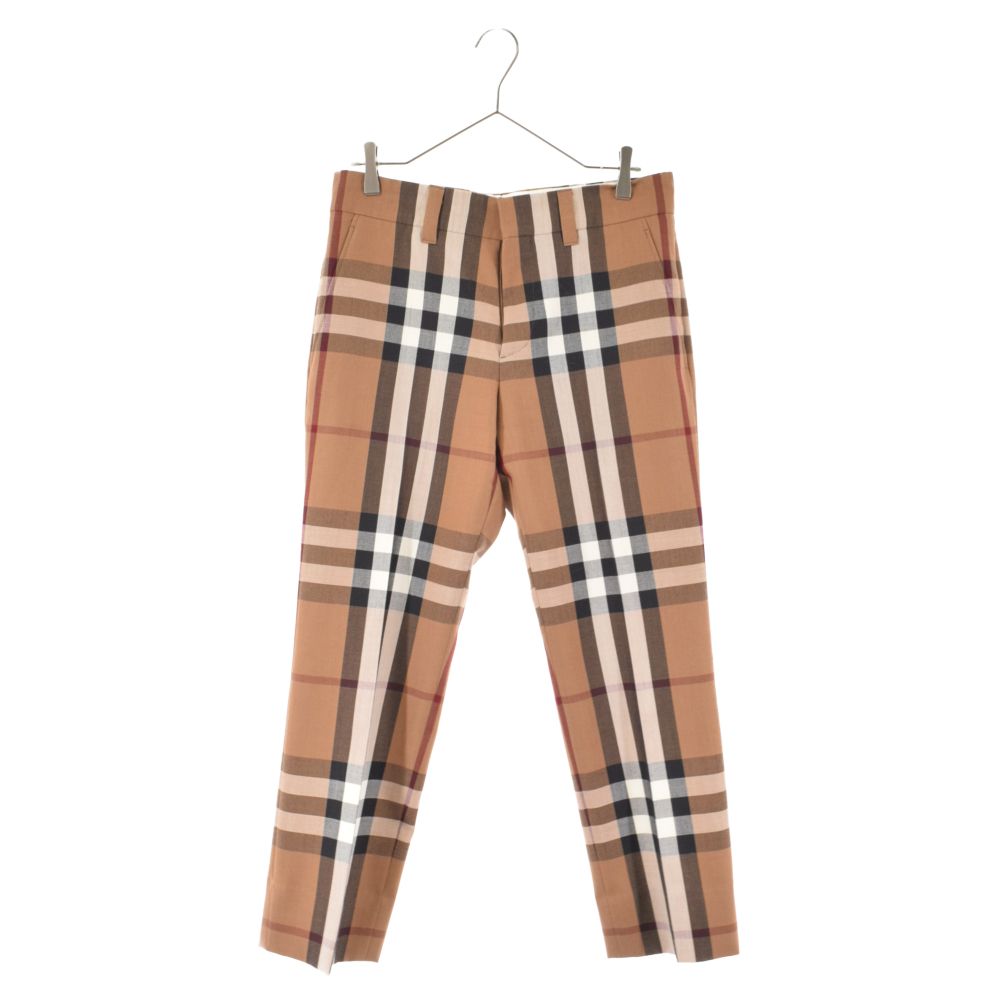 BURBERRY (バーバリー) ノバチェック柄 スラックス パンツ 4565217