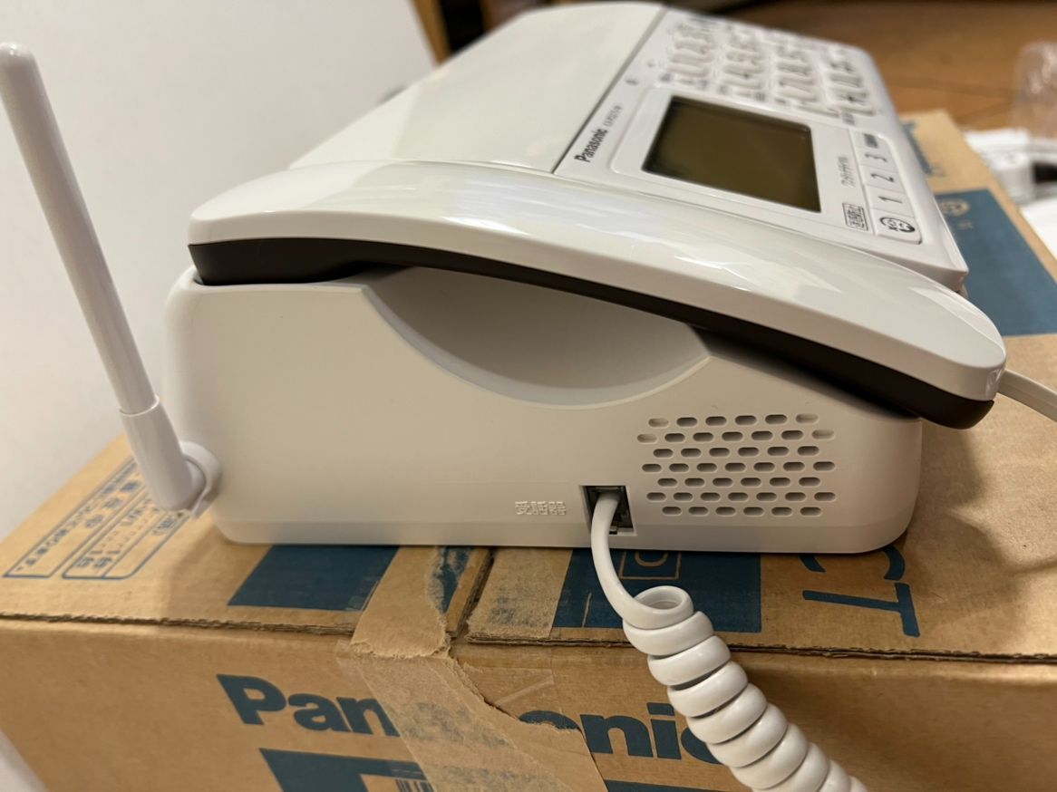 Panasonic 固定電話機 KX-PD215-W 親機・子機1台 FAX機能有 - メルカリShops