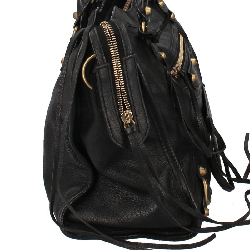 ☆美品☆BALENCIAGA ブラックレザーバングル BALENCIAGA ブレスレット｜レディースアクセサリー