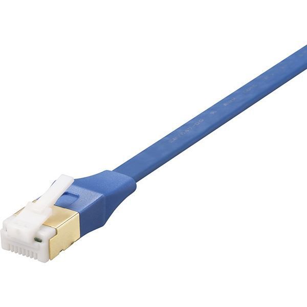 バッファロー ツメ折れないCat7 LANケーブル フラット 10m ブルー B