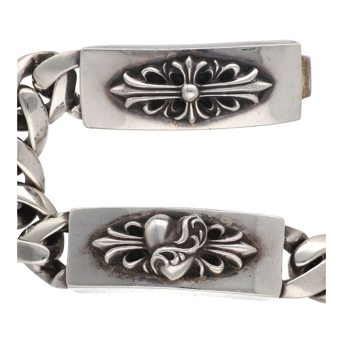 中古】 CHROME HEARTS クロムハーツ ダブルIDブレスレット