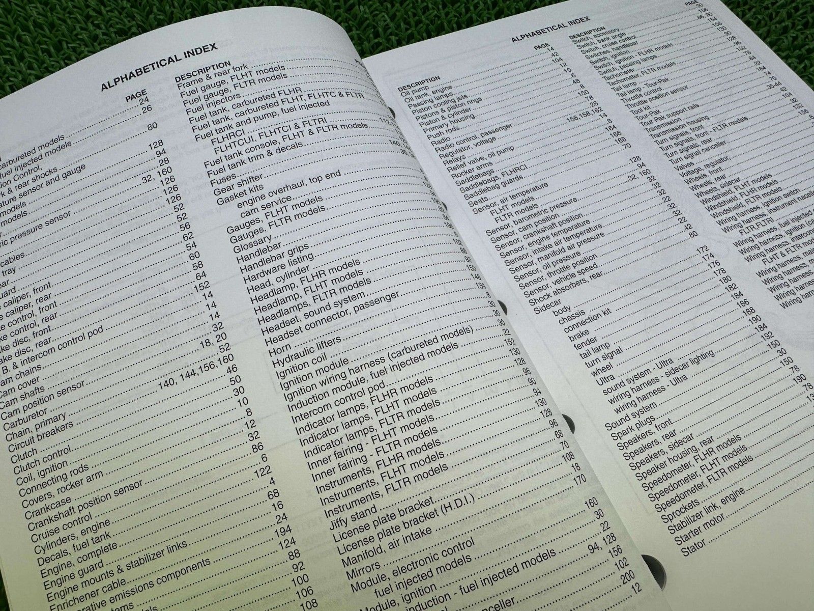 FLT パーツリスト 英語版 ハーレー 正規 バイク 整備書 1999年FLTモデル ツーリング パーツカタログ 車検 パーツカタログ 整備書 Np