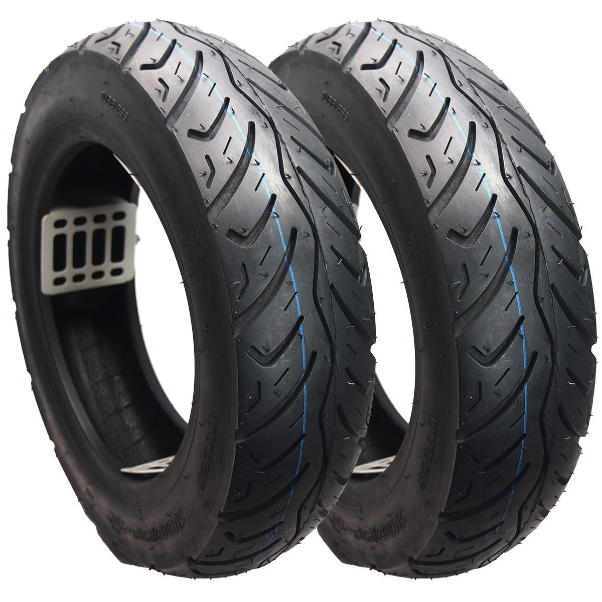 CURE(キュア) バイク用チューブレスタイヤ 非対称パターン 100/90-10 6PR 最大気圧280kpa 2本セット
