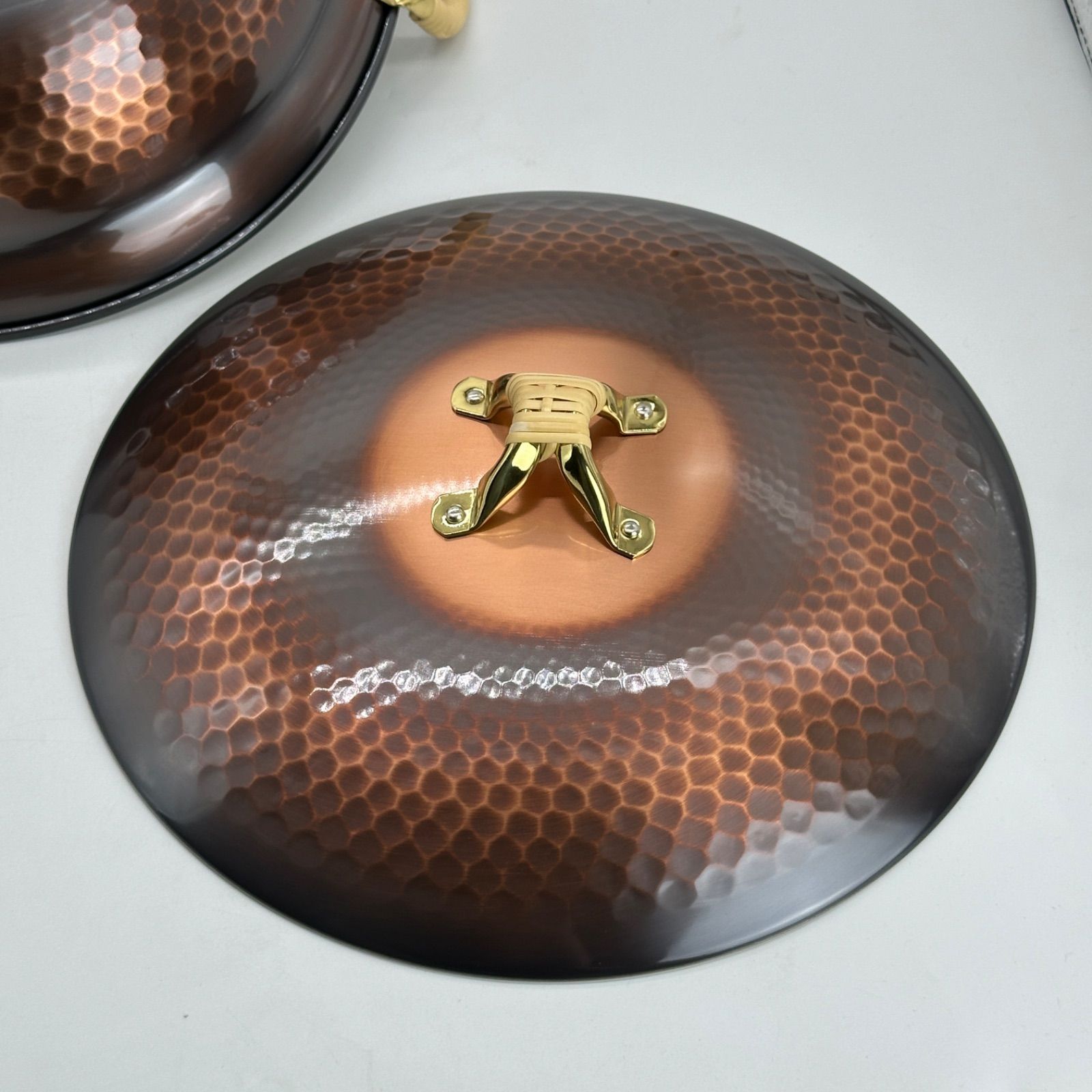 新品未使用 IH対応 ガス火対応 銅製 ちり鍋 蓋付き 両手鍋 和食器 調理器具 新品未使用 IH対応 ガス火対応 銅製 ちり鍋 蓋付き 両手鍋 和食器 調理器具