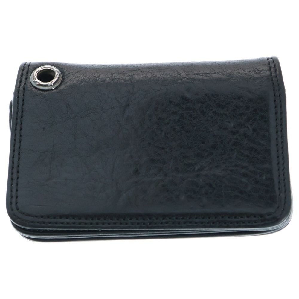 CHROME HEARTS クロムハーツ CARD CASE スクロールラベル レザーカードケース ブラック