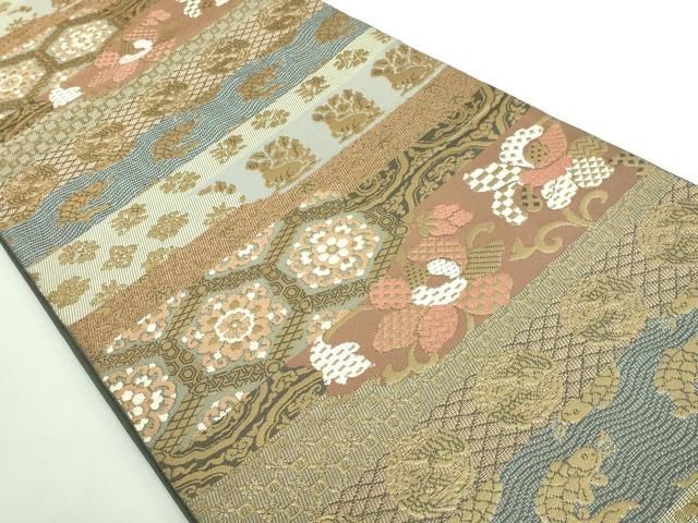平和屋着物 上 西陣 川島織物 六通柄 本袋帯 唐織 名物裂 金糸 DZAA9500kh5
