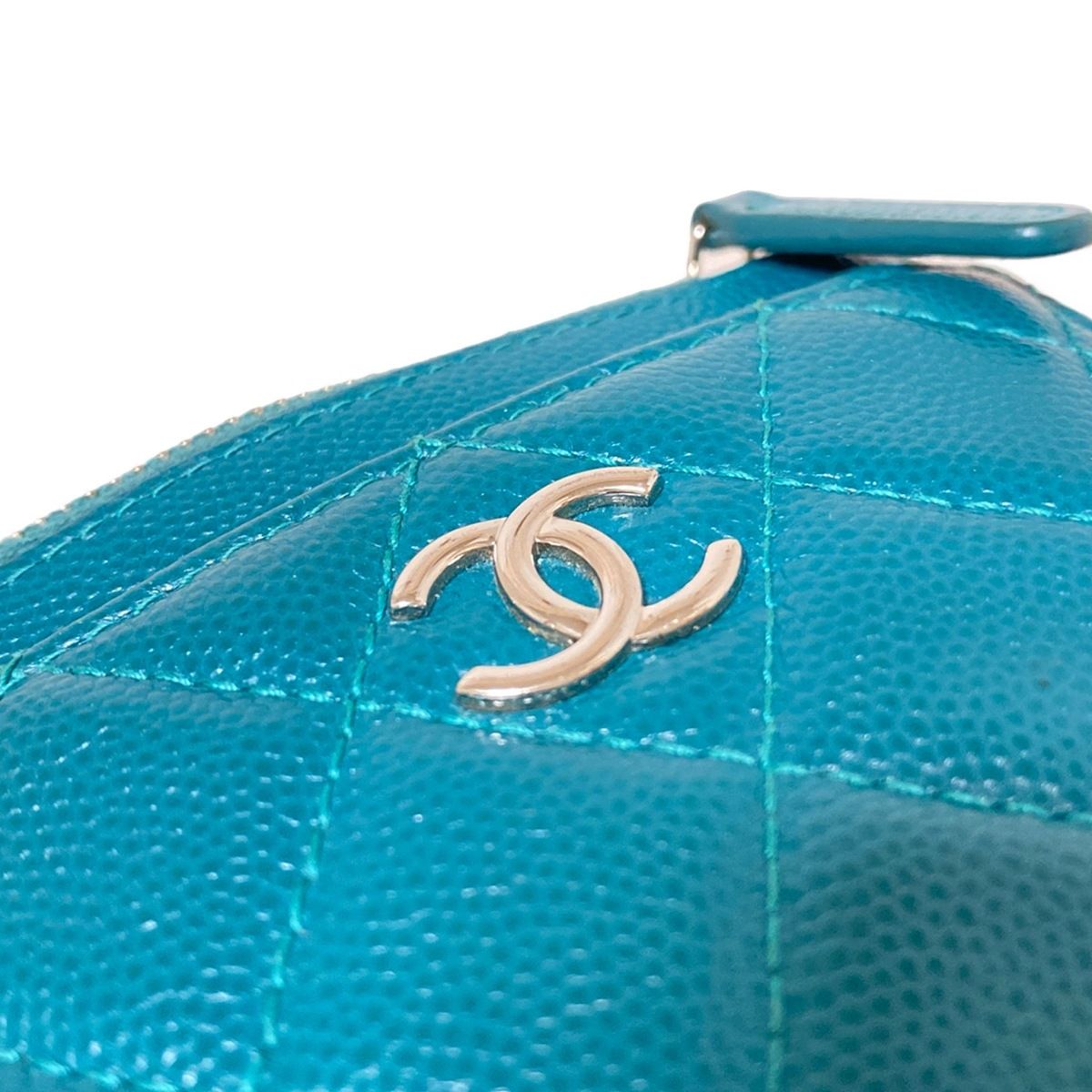 CHANEL ダークグリーン コインケース CHANEL(シャネル) コインケース マトラッセ ダークグリーン